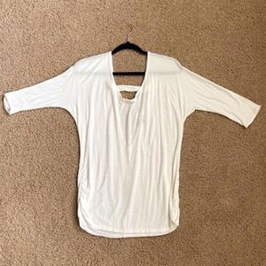 Charlotte Russe Low Back Sheer Tee